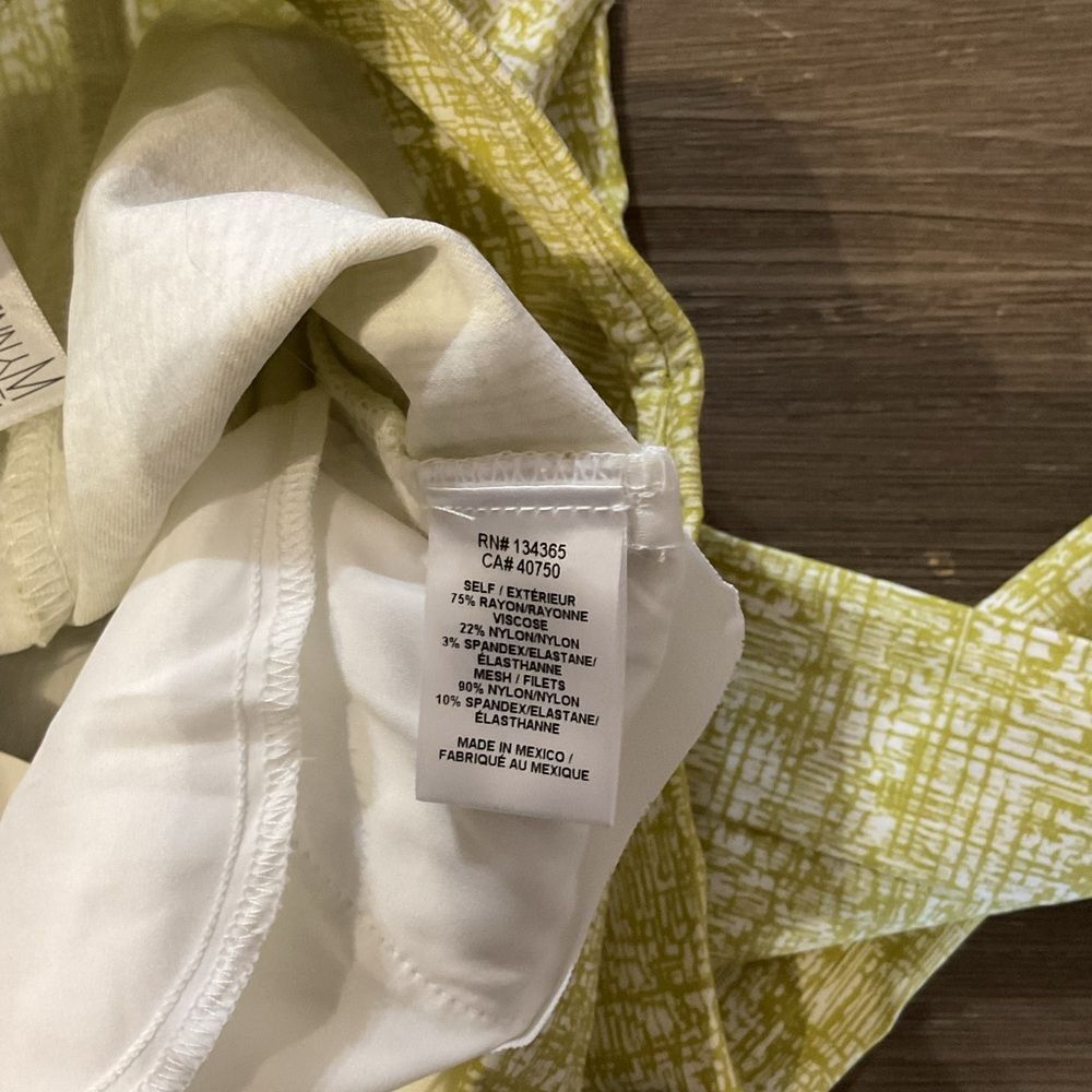 MarlaWynne Yellow-White Patterned Slim Pants - Picture 3 of 4